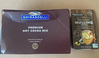 Paquetes de cacao caliente premium Ghirardelli 15 detalles nuevos y urbanos mezcla de especias  Foto 1 de 4