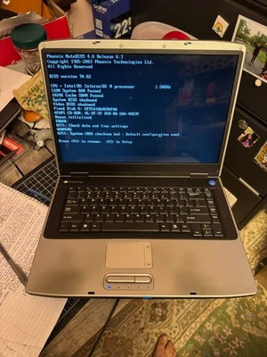 Ноутбук Gateway — Celeron M 1,50 ГГц / 512 МБ RAM / жесткий диск 60 ГБ — на запчасти/ремонт - Изображение 1 из 4