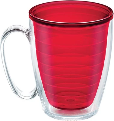 Tervis Clear & Colorful Tabletop Made in USA Double Walled 16 Ounces, Red  - Image 1 of 4