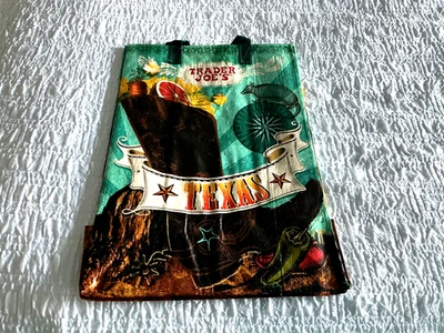 Trader Joe's TEXAS Reusable Shopping Grocery Bag Tote BNWT 16 x 11” MORE LISTED - Image 1 of 3