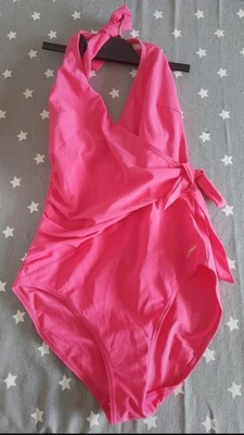 Speedo Sculpture Womens NEW Pink Halterneck  Swimsuit Size 34,UK 10,NWOT - Image 1 of 3
