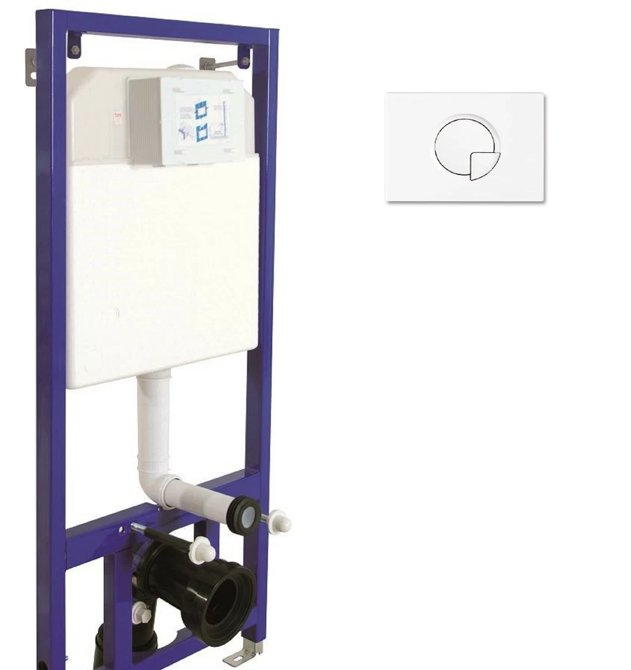 Cassetta a incasso a doppio scarico con supporto in metallo per WC - Immagine 1 di 4