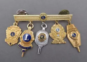 Sammlerstück Lions Club Bar President, Governor Diamond, 3 Schlüsselhalter Pins Lot 5 - Bild 1 von 3