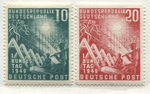 Germany 1949 10 and 20 pf unmounted mint NH - Bild 1 von 1