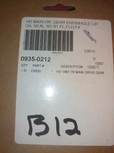 ds 0935-0212 harley main drive gear seal 80-81 FL, FLHFX B12 - Picture 1 of 2