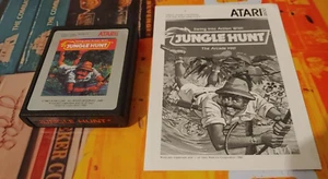 Jungle Hunt (Atari 1983) for Atari VCS 2600 (Modul & Manual s/w) classic 8-bit - Bild 1 von 3