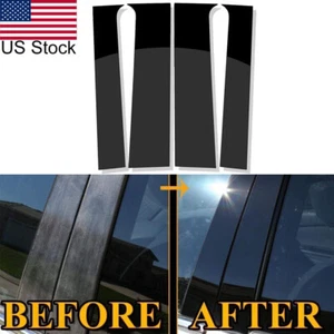 4pcs Glossy Black Pillar Post Window Cover For 2015-22 Chevy Colorado GMC Canyon - Picture 1 of 10