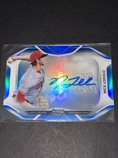 2020 Bowman Sterling Baseball #BDCA-NL Nick Lodolo Blue Die Cut Auto 20/25
