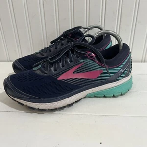 Brooks Ghost 10 Blue Running Shoes Women Size 7.5B 1202461B451 NO INSOLES - Picture 1 of 12