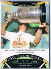 2022-23 UPPER DECK EXQUISITE COLLECTION MOMENTS GOLD SPECTRUM JAROMIR JAGR 24/25