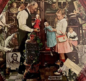 Saturday Evening Post Cover 1948 April Fools Rockwell Lithograph Print Art HM1G - Picture 1 of 2
