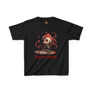 Original WackyDoodlz "Squid Game" #1 Kids Heavy Cotton™ Tee, (5 Sizes/6 Colors) - Picture 1 of 25