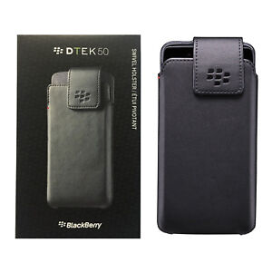 BlackBerry Nappa Leather Belt Clip Swivel Holster Case For BlackBerry DTEK50