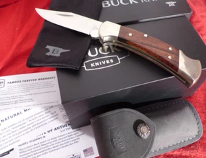 Buck USA 112 4.25" Ranger Magnacut Lockback Rosewood Silver Bolster knife MINT - Picture 1 of 6