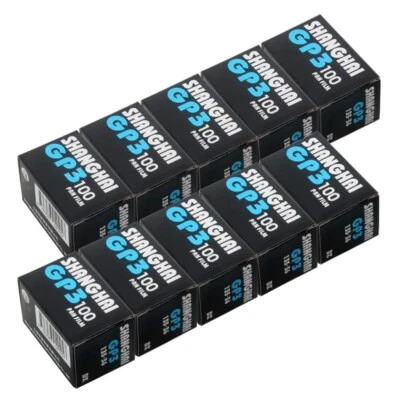 10 Rolls Shanghai Black & White GP3 135 35mm 36EXP ISO 100 B&W B/W Film Auto DX - Image 1 of 4