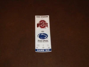2002 PENN STATE AT OHIO STATE FOOTBALL TICKET STUB   - Bild 1 von 2