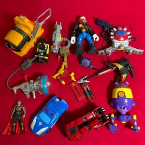 Lote de trabajo de piezas de repuesto accesorios vehículos figuras de acción vintage paquete - Imagen 1 de 11