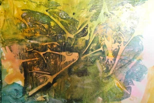 Modernist abstract color print - Picture 1 of 9