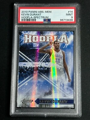 2010 Panini Absolute Memorabilia Hoopla Spectrum Kevin Durant #14 PSA 9 MINT SSP - Image 1 of 2