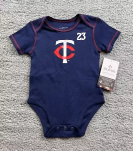 MLB Minnesota Twins Baby Size 6-9 Months Short Sleeve Bodysuit #23 Lewis Royce - Picture 1 of 5