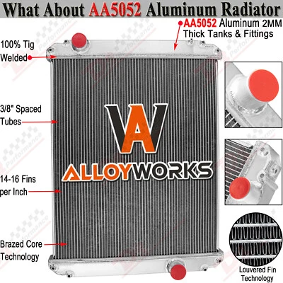 3 Row Radiator Fits Freightliner FL50 FL60 FL70 FL80 FL90 BHTB7596 BHTB7597 Foto 1 de 4