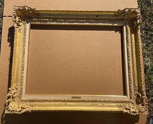 Large Vintage Thin Gilded Wooden Louis XV Style 32 , 23 3/4 In Painting Frame - Picture 1 of 21