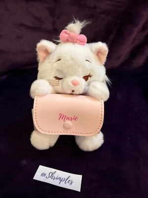 DISNEY Miniso PLUSH MARIE Kitten Keychain Bag Charm With Pouch/Pocket NEW Tags - Image 1 of 4