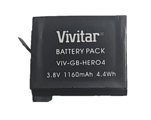 Vivitar VIV-GB-HERO4 Battery 1160mah for GoPro Hero 4 Camera 3.8V 4.4W OEM - Picture 1 of 12