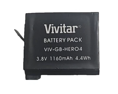 Vivitar VIV-GB-HERO4 Battery 1160mah for GoPro Hero 4 Camera 3.8V 4.4W OEM - Image 1 of 4