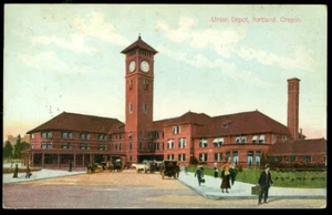 UNION RAILROAD DEPOT - PORTLAND, OR POSTCARD - Picture 1 of 1