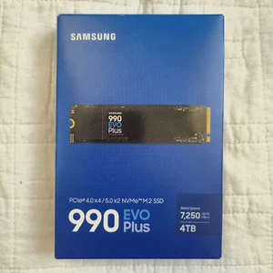 Samsung 990 EVO Plus 4TB NVMe SSD M.2 PCIe 5.0 - Brandneu - 5 Jahre Garantie - Bild 1 von 6