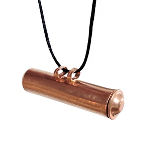 Copper Locket Pendant 50mm Taweez Necklace Stash Vial Chandi Jewellery & Bag - Picture 1 of 10