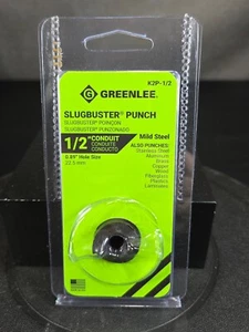 Greenlee K2P-1/2 Condotto Misura 1/2" Slug-Buster® Knockout Punch SPEDIZIONE VELOCE! - Foto 1 di 10