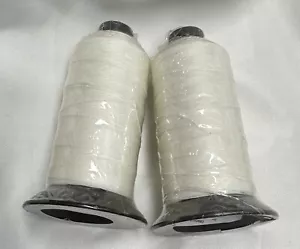 Coats Ultra Dee Bonded Polyester Thread TEX 500 White DB497 16 oz Lot Of 2 - Picture 1 of 3