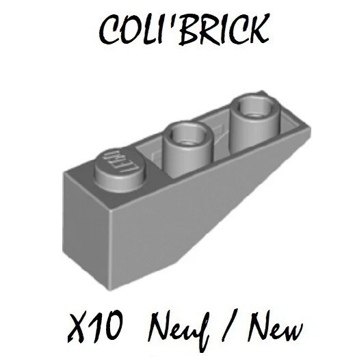 Lego 4287 - 10x Dachstein / Slope, inverted 33 3x1 - Light Bluish Gray - NEU