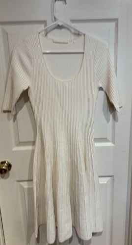 OFF WHITE Jason Wu Collection Abito Donna M OFF Bianco TESSUTO ELASTICIZZATO MANICHE CORTE