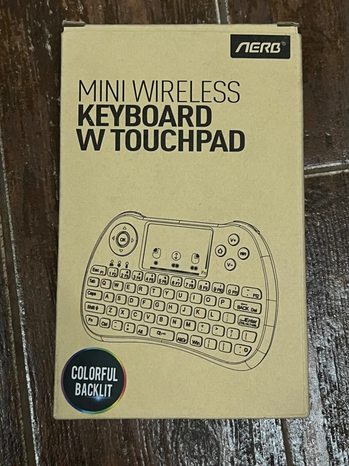 2.4GHz Mini Wireless Keyboard w/Mouse Touchpad LED Backlit New in Box - Image 1 of 1