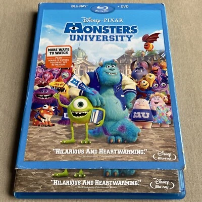 Disney Pixar: Monsters University (Blu-ray, DVD Set) Inc Prequel Animated Comedy - Image 1 of 4