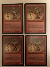 4x MTG Urza's Saga Goblin-Caving EX/NM Magic Card Magic the Gathering