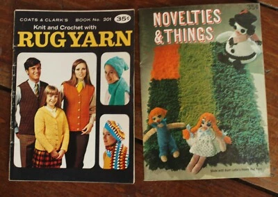 Knit and Crochet Books Knit and Crochet with Rug Yarn Plus Novelties and Things - Image 1 of 4