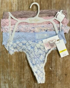 Jessica Simpson 5 /pack Ultra Flirty Lace Thongs Panties  Size Medium - Picture 1 of 3