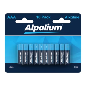 AAA Batterien LR03 Micro Alkaline 10 Stück Markenqualität 1,5V Alpalium Batterie - Bild 1 von 2