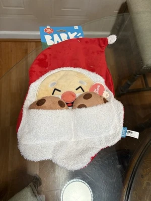 New BARK Barkbox Kris Krumble 3-n-1  Holiday Plush Toy Clinker Squeaker M-L - Image 1 of 4
