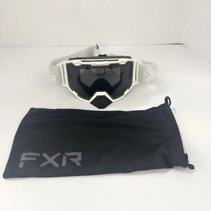 FXR Racing White and Black Snowboard and Ski Goggles / Barely Used / Sleeve - Picture 1 of 5