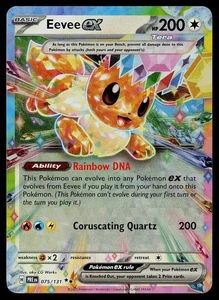 Pokemon SV: Prismatic Evolutions 075/131 Eevee ex NM - Picture 1 of 2