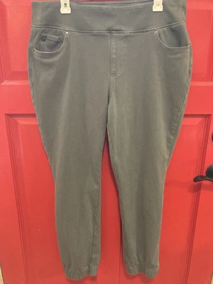 Belle by Kim Gravel Flexibelle Pull-On Joggers Dark Moss Size 18W NWOT - Image 1 of 4