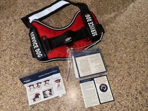 Industrial Puppy Service Dog Harness Vest Small W/ 50 Cards Defining Federal Law - Picture 1 of 4