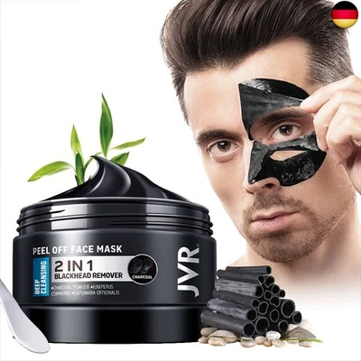 BESUCHE DEN JVR-STORE JVR Bambus Kohle Tiefreinigung Peel Off Maske, Schwarze Maske, Blackhead Maske