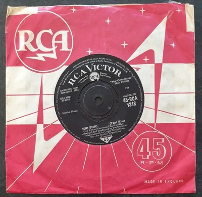PAUL ANKA - Eso Beso/Give Me Back My Heart - RCA - RCA 1318 - VG+ - Image 1 of 2