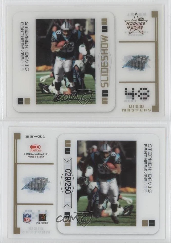 2004 Leaf Rookies & Stars SlideShow View Masters /250 Stephen Davis #SS-21 - Image 1 of 2